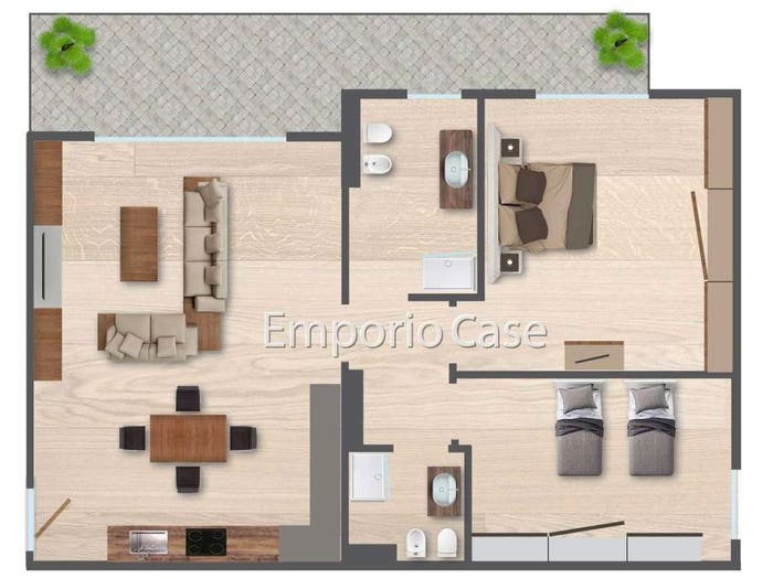 Appartamento trilocale in vendita in VIA BRASILE, Torrazzi, Modena