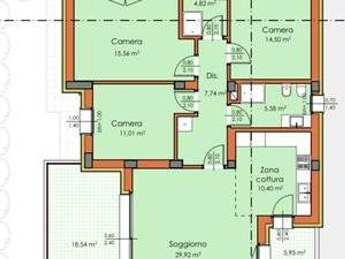 Appartamento con 5 locali in vendita in Via Piave, Villanova, Castenaso