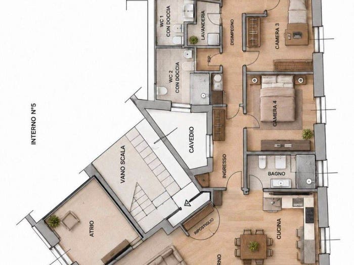 Appartamento con 6 locali in vendita in PIAZZA CORVETTO, Centro Città, Genova