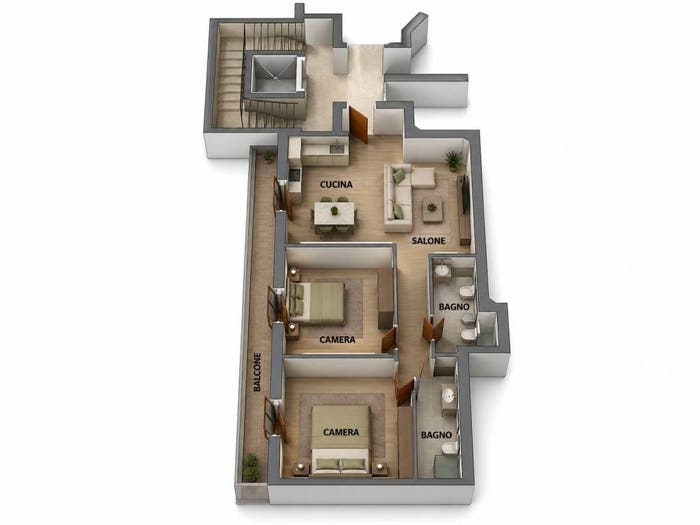 Appartamento trilocale in vendita in Via Oasi Sacro Cuore, Giardini Oasi Sacro Cuore, Giugliano in Campania