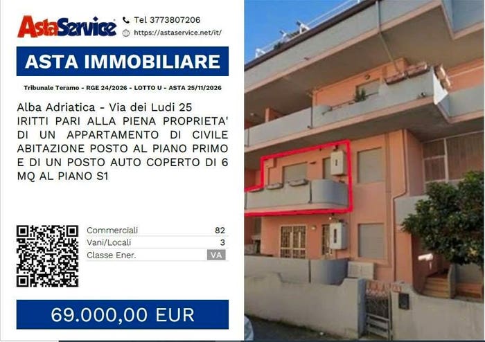 Appartamento trilocale in vendita in Via dei Ludi, Centro, Alba Adriatica
