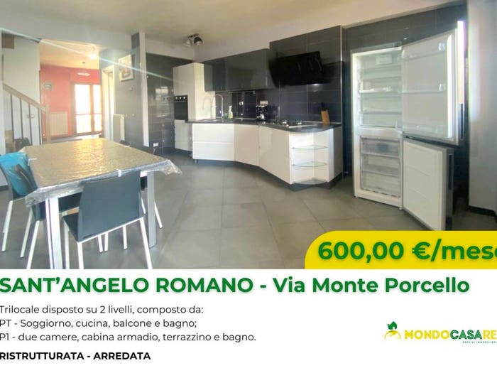 Appartamento trilocale in affitto in Via Monte Porcello, Sant'Angelo Romano