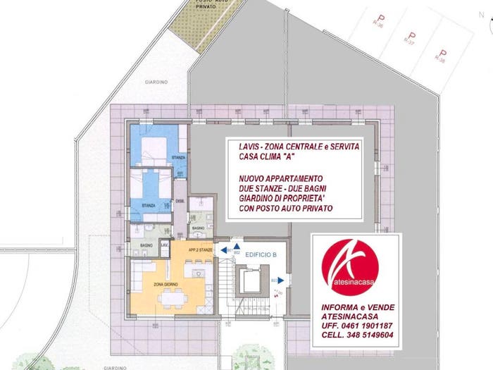 Appartamento trilocale in vendita in Via dei Cardi, Centro, Lavis