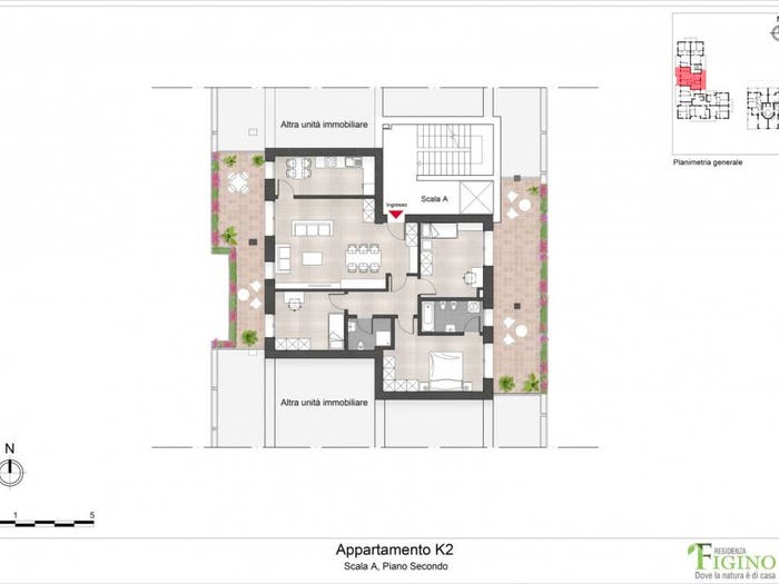 Appartamento quadrilocale in vendita in Via Ponte del Giuscano, Figino, Milano