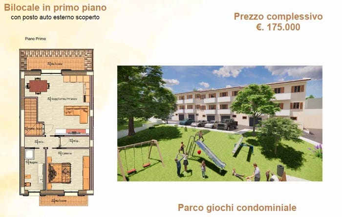 Appartamento bilocale in vendita in Via Vacchereccia, Vacchereccia, Cavriglia