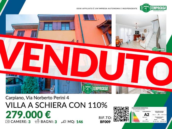 Casa trilocale in vendita in Via Ludovico Perini, Centro, Carpiano