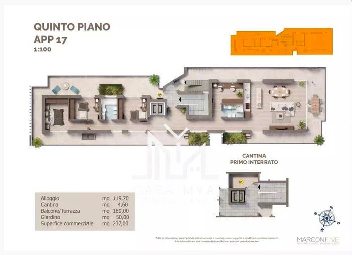 Appartamento con 5 locali in vendita in Oltrisarco Aslago, Bolzano
