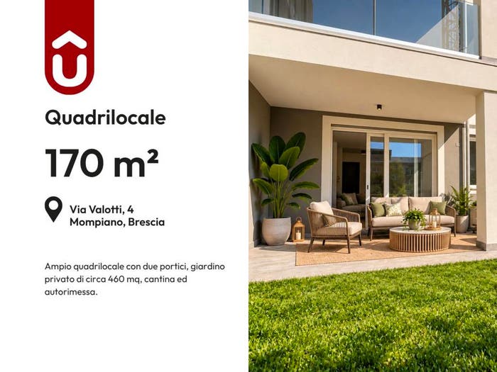 Appartamento quadrilocale in vendita in Via Senatore Diogene Valotti, Mompiano Costalunga, Brescia