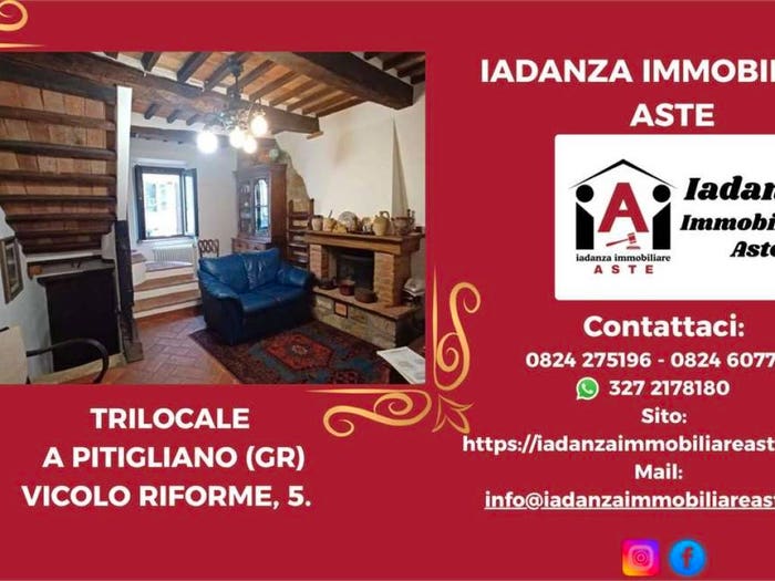Appartamento quadrilocale in vendita in Vicolo Riforme, Centro, Pitigliano