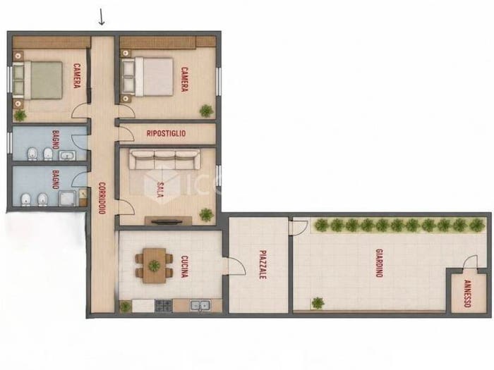 Appartamento quadrilocale in vendita in Via Galileo Galilei, Centro, Castelfranco di Sotto
