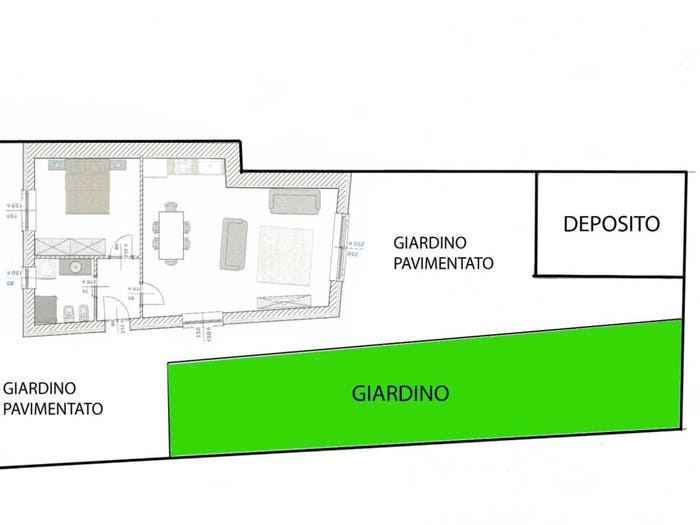 Casa bilocale in vendita in Piazza Castello, Terdobbiate