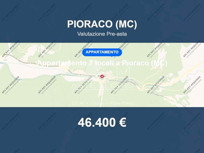 Appartamento con 6 locali in vendita in Piazza Matteotti, Centro, Pioraco