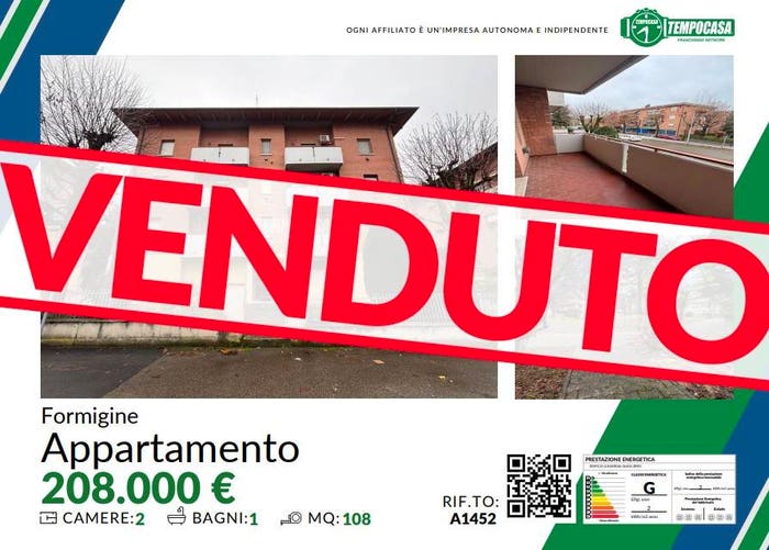 Appartamento trilocale in vendita in Via Don Giovanni Minzoni, Centro, Formigine