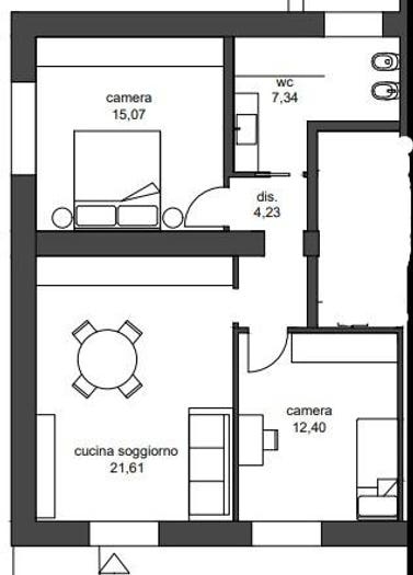 Appartamento trilocale in vendita in Via Monti Lepini, Centro, Cisterna di Latina