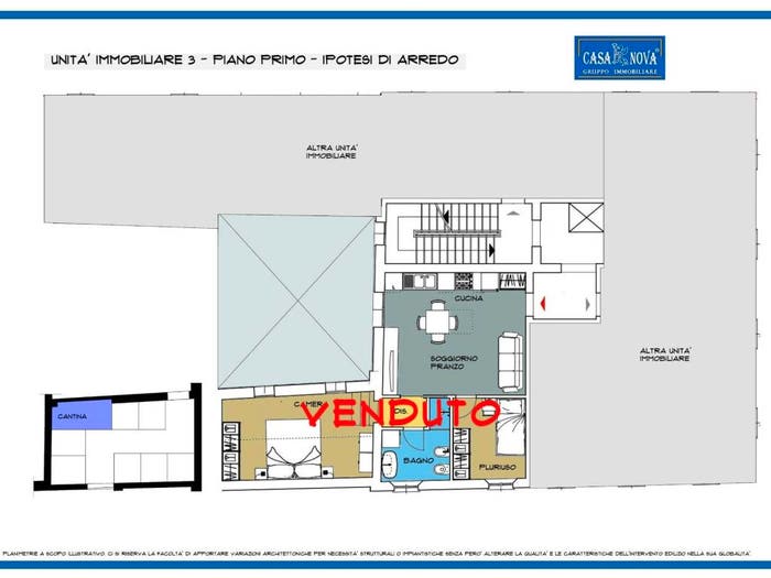 Appartamento trilocale in vendita in Via Leonida Bissolati, Centro, Budrio