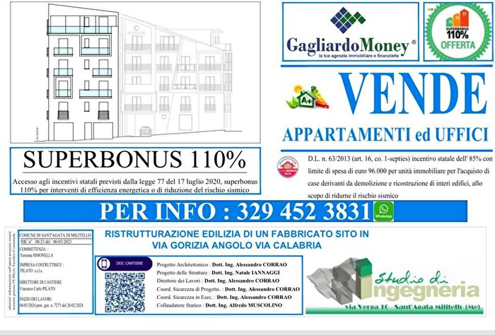 Appartamento trilocale in vendita in Via Calabria, Sant'Agata Di Militello