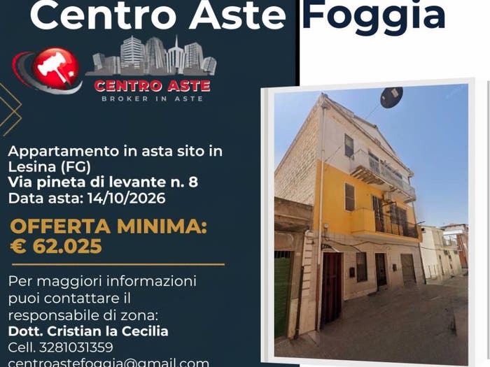 Appartamento con 6 locali in vendita in Via Pineta di Levante Lesina FG Italia, Centro, Lesina