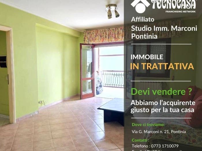 Appartamento trilocale in vendita in Via Emilia, Centro, Pontinia