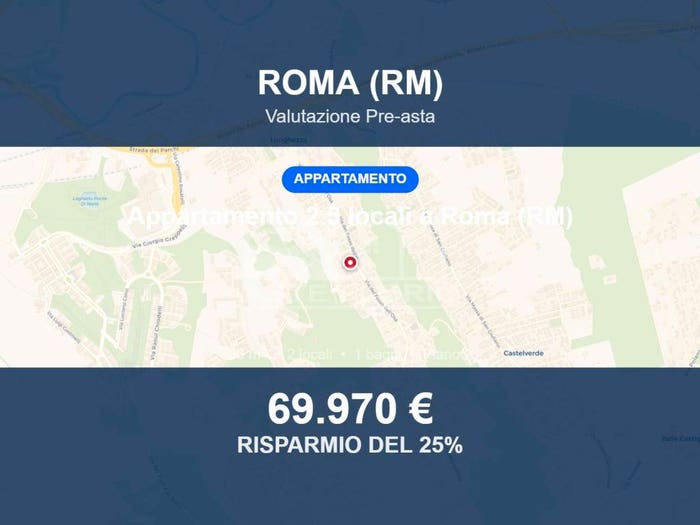 Appartamento bilocale in vendita in Via Pollutri, Castelverde, Roma