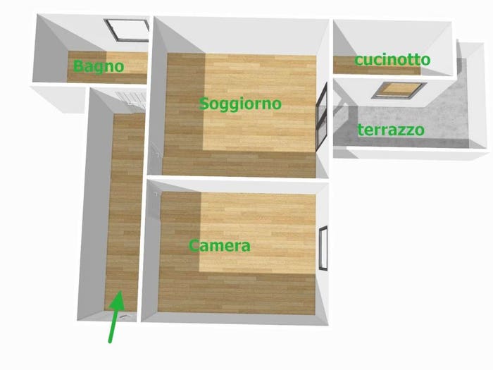 Appartamento trilocale in vendita in San Felice, Bologna