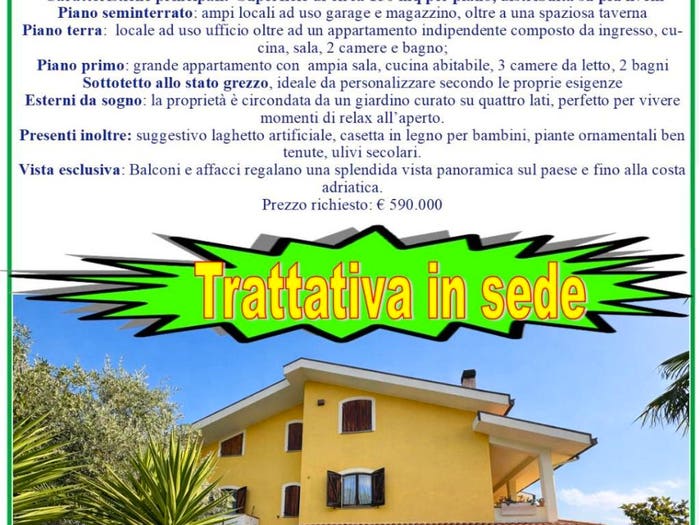 Casa con 6 locali in vendita in Contrada Carriera, Centro, Atri