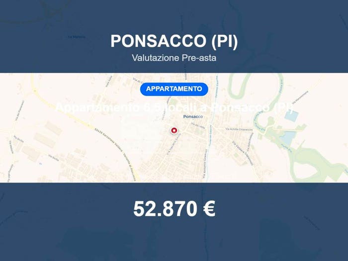 Appartamento con 6 locali in vendita in Via Palmiro Togliatti, Centro, Ponsacco