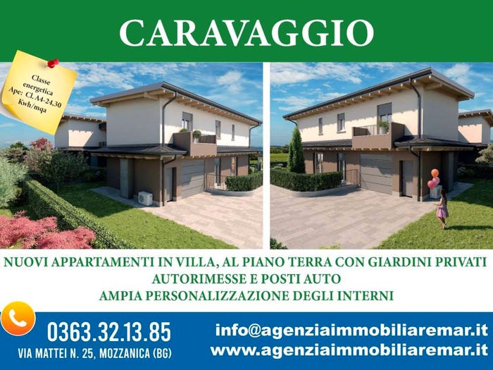 Casa trilocale in vendita in Via Damiano Chiesa, Caravaggio