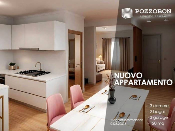 Appartamento quadrilocale in vendita in Viale d'Amore, Centro, Montebelluna