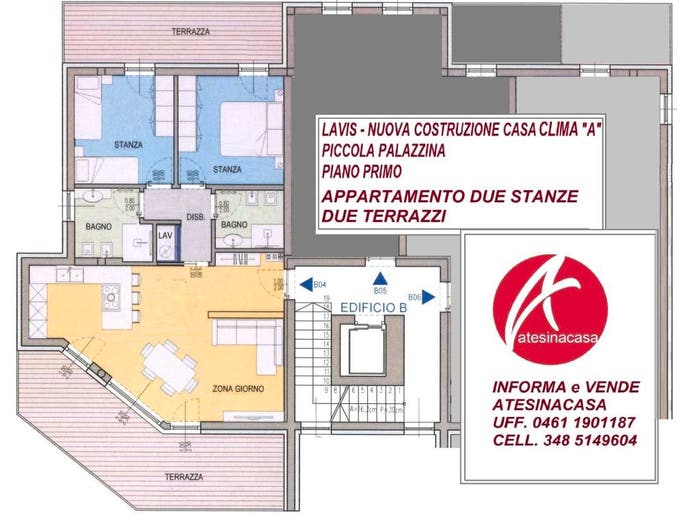 Appartamento quadrilocale in vendita in Via dei Cardi, Centro, Lavis