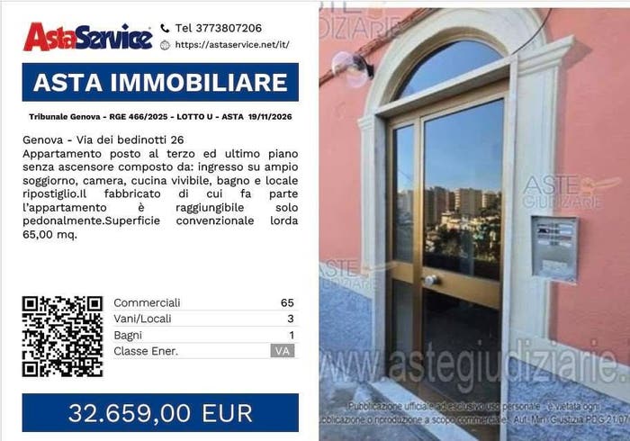 Appartamento trilocale in vendita in Via dei bedinotti, San Martino, Genova