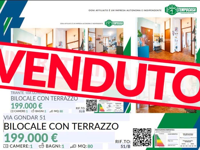 Appartamento bilocale in vendita in Via gondar, Triante, Monza