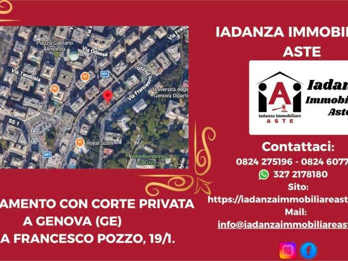 Appartamento con 6 locali in vendita in Via Francesco Pozzo, Albaro, Genova