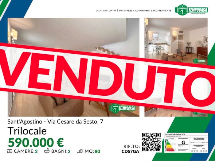 Appartamento trilocale in vendita in Via Cesare da Sesto, Corso Genova, Milano