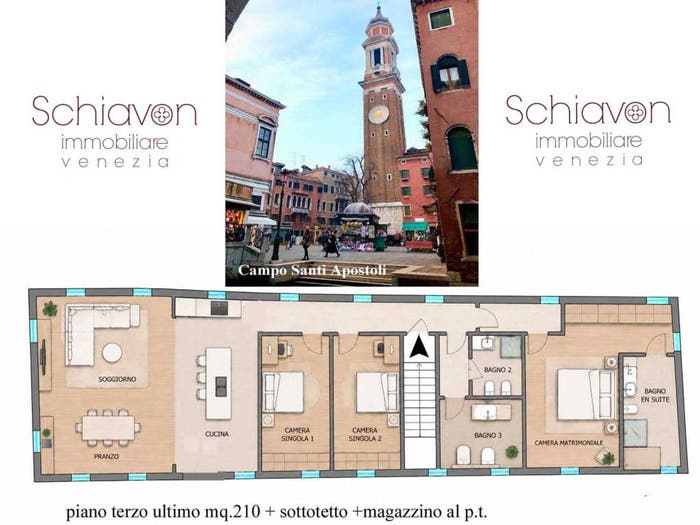 Appartamento con 6 locali in vendita in Santi Apostoli San Canciano, Venezia
