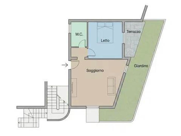Appartamento bilocale in vendita in Via Longareddu, Santa Maria Coghinas