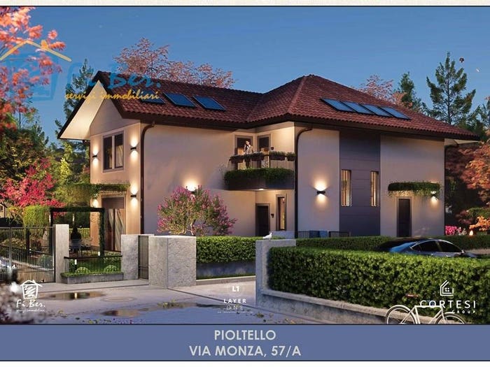 Casa quadrilocale in vendita in Via Monza, Centro, Pioltello