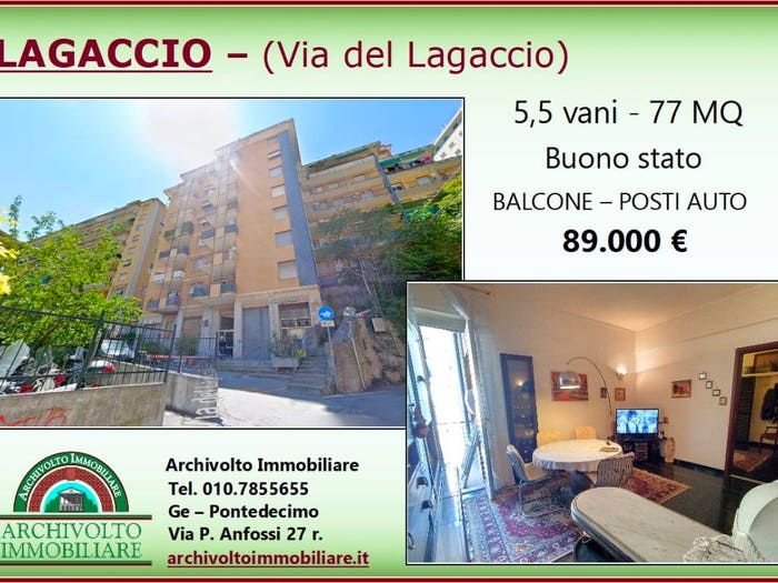Appartamento trilocale in vendita in Via del Lagaccio, Lagaccio, Genova
