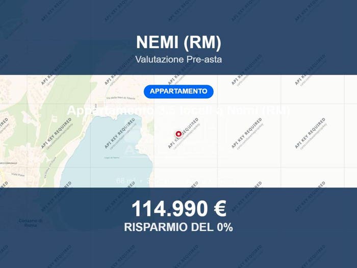 Appartamento trilocale in vendita in Via Nemorense, Nemi