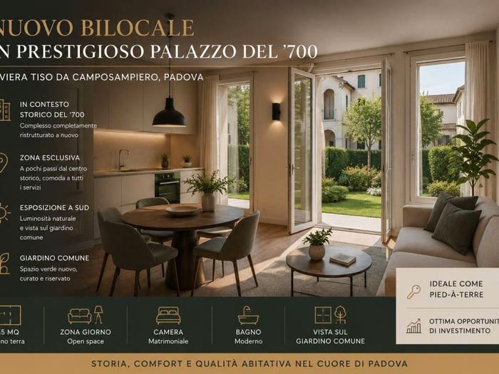 Appartamento bilocale in vendita in Prato della Valle Pontecorvo, Padova