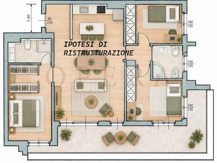Appartamento quadrilocale in vendita in Via Max Valier MaxValierStraße, Gries San Quirino, Bolzano