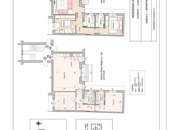 Appartamento trilocale in vendita in Via Matteotti, Centro, Lonate Pozzolo