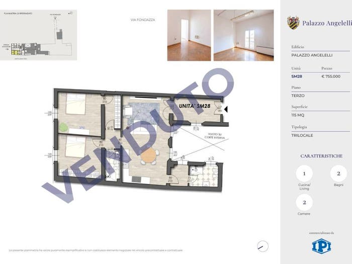 Appartamento trilocale in vendita in Strada Maggiore, Santo Stefano, Bologna