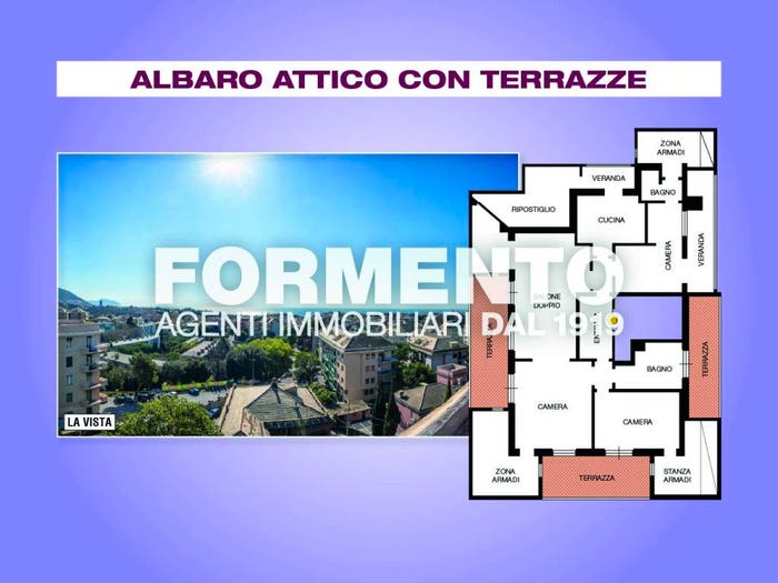 Casa con 6 locali in vendita in Via Angelo Orsini, Albaro, Genova