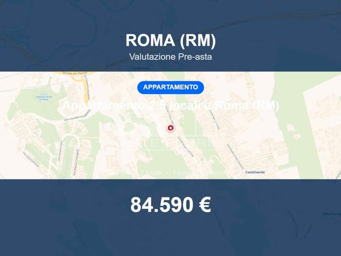 Appartamento bilocale in vendita in Via Pollutri, Castelverde, Roma