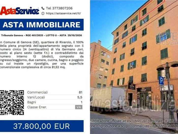 Appartamento con 5 locali in vendita in Via germano jori int, Certosa, Genova