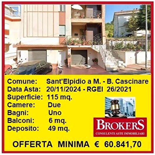 Appartamento quadrilocale in vendita in Strada Cascinare, Bivio Cascinare, Sant'Elpidio a Mare