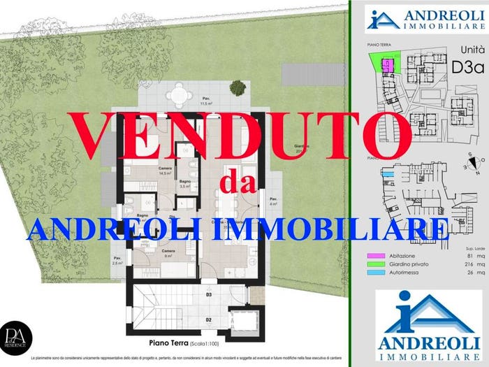 Appartamento trilocale in vendita in Via Pozzo dell'Amore, Cavajon Veronese, Cavaion Veronese