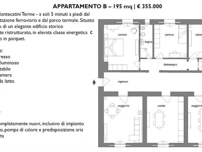 Appartamento con 6 locali in vendita in MontecatiniTerme