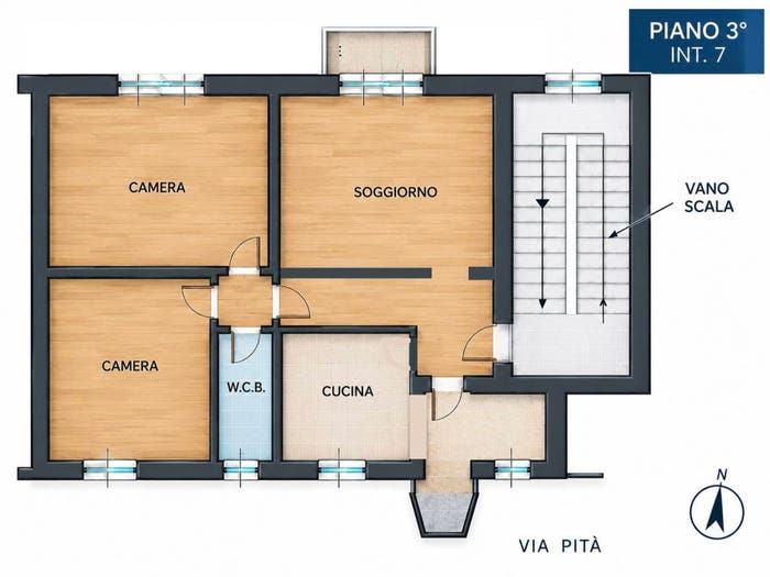 Appartamento quadrilocale in vendita in Via Francesco Lamonica, Sala, Catanzaro