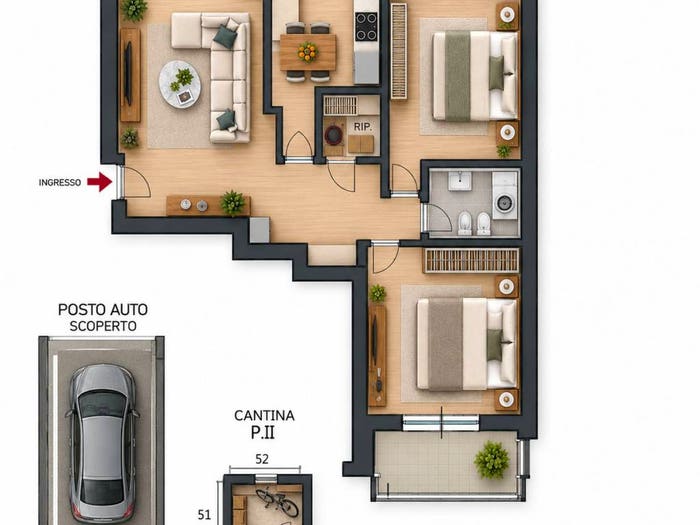 Appartamento con 6 locali in vendita in Via Pierino Negrotto Cambiaso, Rivarolo, Genova